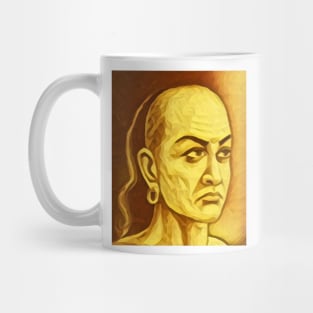 Chanakya Golden Portrait | Chanakya Artwork 8 Mug